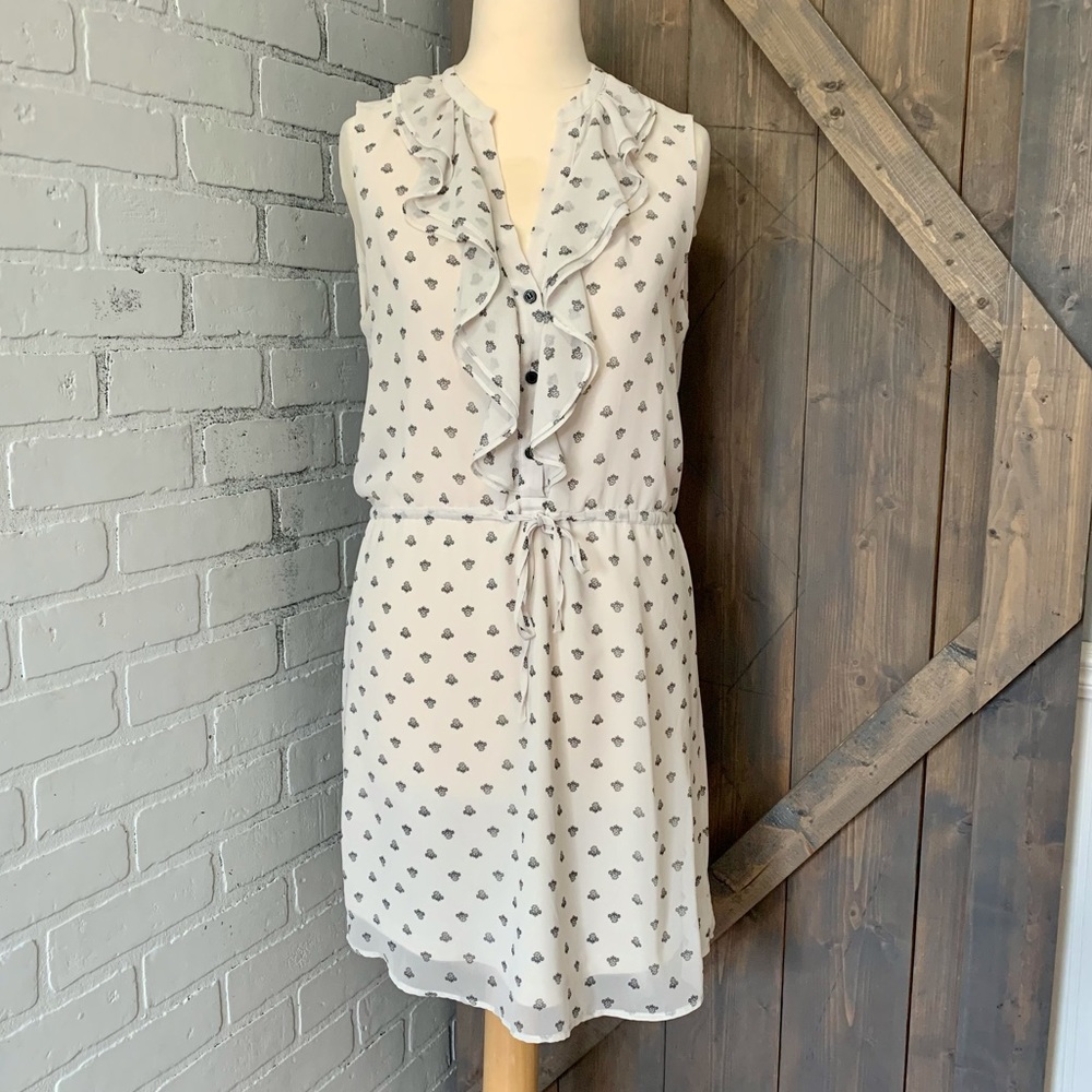 H&M Ruffle Front Sleeveless Dress